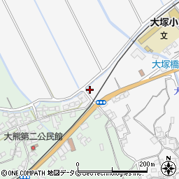 長崎県雲仙市吾妻町永中名75周辺の地図