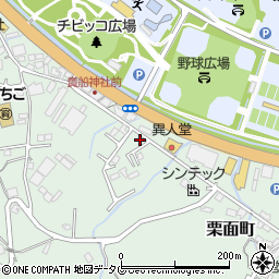 長崎県諫早市栗面町167周辺の地図