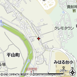 長崎県諫早市平山町183-7周辺の地図