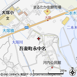 長崎県雲仙市吾妻町永中名237周辺の地図