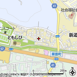 長崎県諫早市新道町周辺の地図