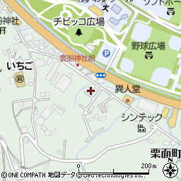 長崎県諫早市栗面町168周辺の地図