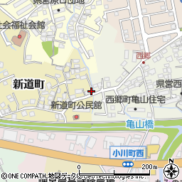長崎県諫早市新道町230周辺の地図