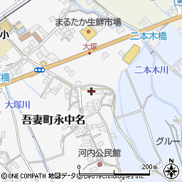 長崎県雲仙市吾妻町永中名260周辺の地図