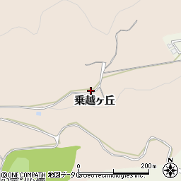熊本県熊本市北区乗越ヶ丘周辺の地図
