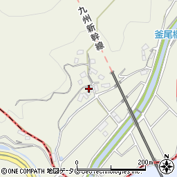 熊本県熊本市北区釜尾町100周辺の地図