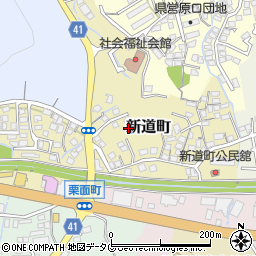 長崎県諫早市新道町217周辺の地図