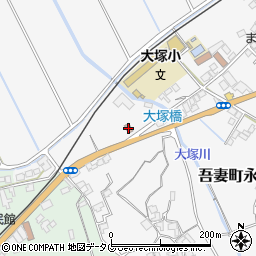 吾妻大熊郵便局 ＡＴＭ周辺の地図