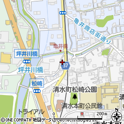 熊本県熊本市北区清水本町20周辺の地図