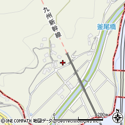 熊本県熊本市北区釜尾町101周辺の地図