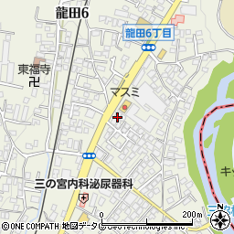 株式会社キヨナガ　キヨナガ龍田店周辺の地図