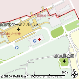 阿蘇くまもと空港立体駐車場周辺の地図