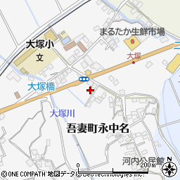 長崎県雲仙市吾妻町永中名221周辺の地図