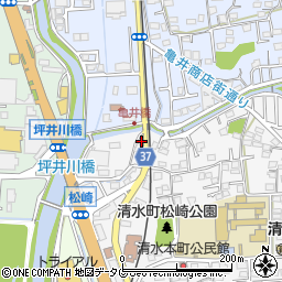 熊本県熊本市北区清水本町20-6周辺の地図