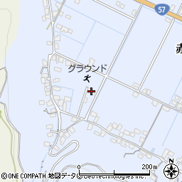 赤崎公民館周辺の地図