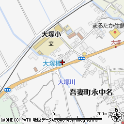 長崎県雲仙市吾妻町永中名216周辺の地図