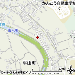 長崎県諫早市平山町169周辺の地図