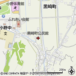 長崎県諫早市黒崎町196周辺の地図