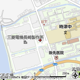 長崎菱電テクニカ株式会社　時津工場総務部周辺の地図