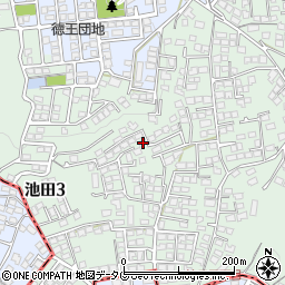 熊本県熊本市北区池田3丁目12-2周辺の地図