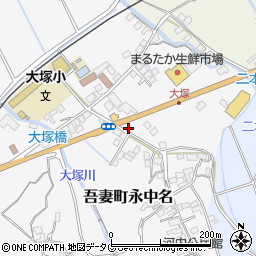 長崎県雲仙市吾妻町永中名18周辺の地図