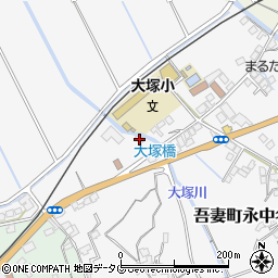 長崎県雲仙市吾妻町永中名68周辺の地図