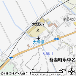 長崎県雲仙市吾妻町永中名66周辺の地図