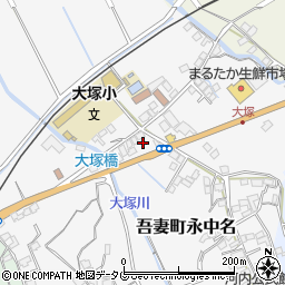 長崎県雲仙市吾妻町永中名217-6周辺の地図