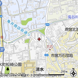 熊本県熊本市北区清水本町26-2周辺の地図