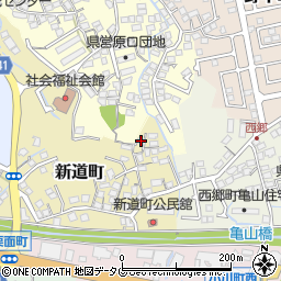 長崎県諫早市新道町225周辺の地図