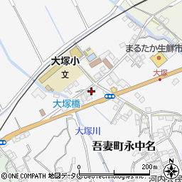 長崎県雲仙市吾妻町永中名217周辺の地図