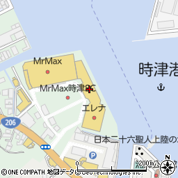 ハニーズ時津店周辺の地図