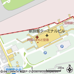 肥後銀行阿蘇くまもと空港 ＡＴＭ周辺の地図