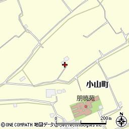 熊本県熊本市東区小山町2300周辺の地図
