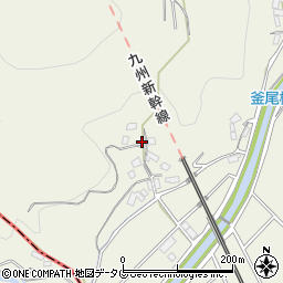 熊本県熊本市北区釜尾町1052周辺の地図