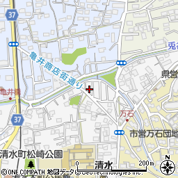 熊本県熊本市北区清水本町24周辺の地図