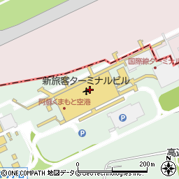 熊本空港国際線　肥後銀行・両替所周辺の地図