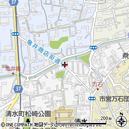 熊本県熊本市北区清水本町23周辺の地図