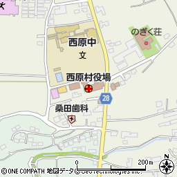 熊本県阿蘇郡西原村周辺の地図