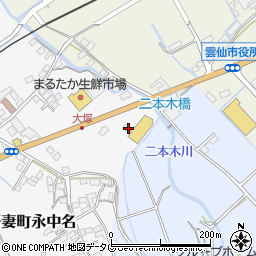 長崎県雲仙市吾妻町永中名4周辺の地図