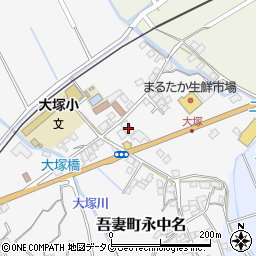 長崎県雲仙市吾妻町永中名20周辺の地図
