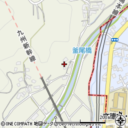 熊本県熊本市北区釜尾町964周辺の地図