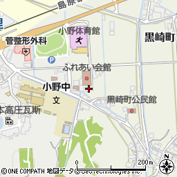 長崎県諫早市黒崎町185-2周辺の地図
