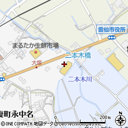 長崎県雲仙市吾妻町永中名1-1周辺の地図