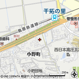 ローソン諫早小野町店周辺の地図