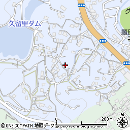 長崎県時津町（西彼杵郡）久留里郷周辺の地図