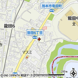 セブンイレブン熊本龍田小学校前店周辺の地図