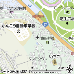 長崎県諫早市栗面町290周辺の地図
