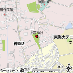 上宮神社周辺の地図