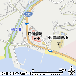 日浦病院周辺の地図